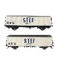 Set 2 wagons réfrigérants STEF - Ls Models 30236 - HO 1/87 - SNCF - EP III - 3