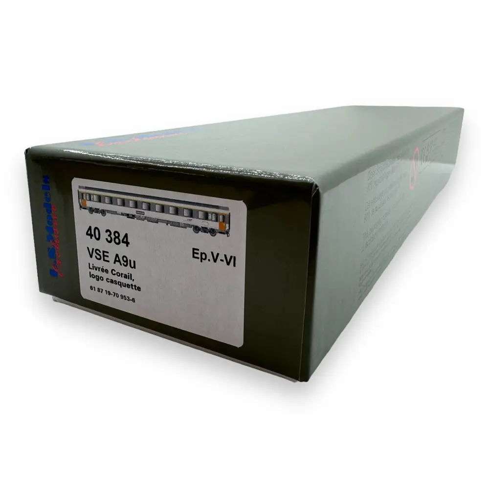 Voiture voyageurs VSE A9u Corail - LS Models 40384 - HO 1/87 - SNCF - Ep IV - 2R - 4