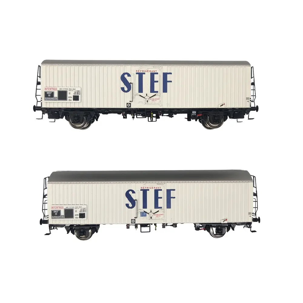 Set 2 wagons réfrigérants STEF - Ls Models 30235 - HO 1/87 - SNCF - EP III - 3
