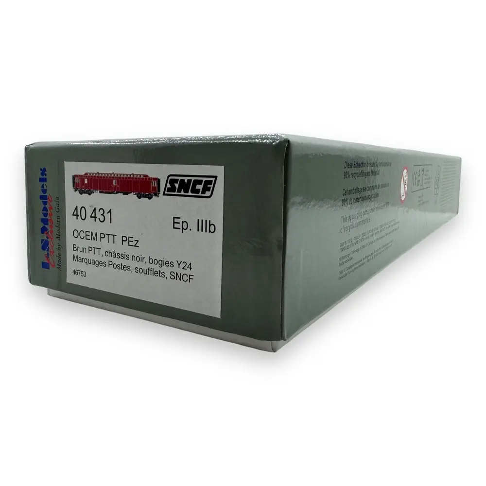 Voiture postale OCEM PTT PEz brun - Ls Models 40431 - HO 1/87 - III - 4