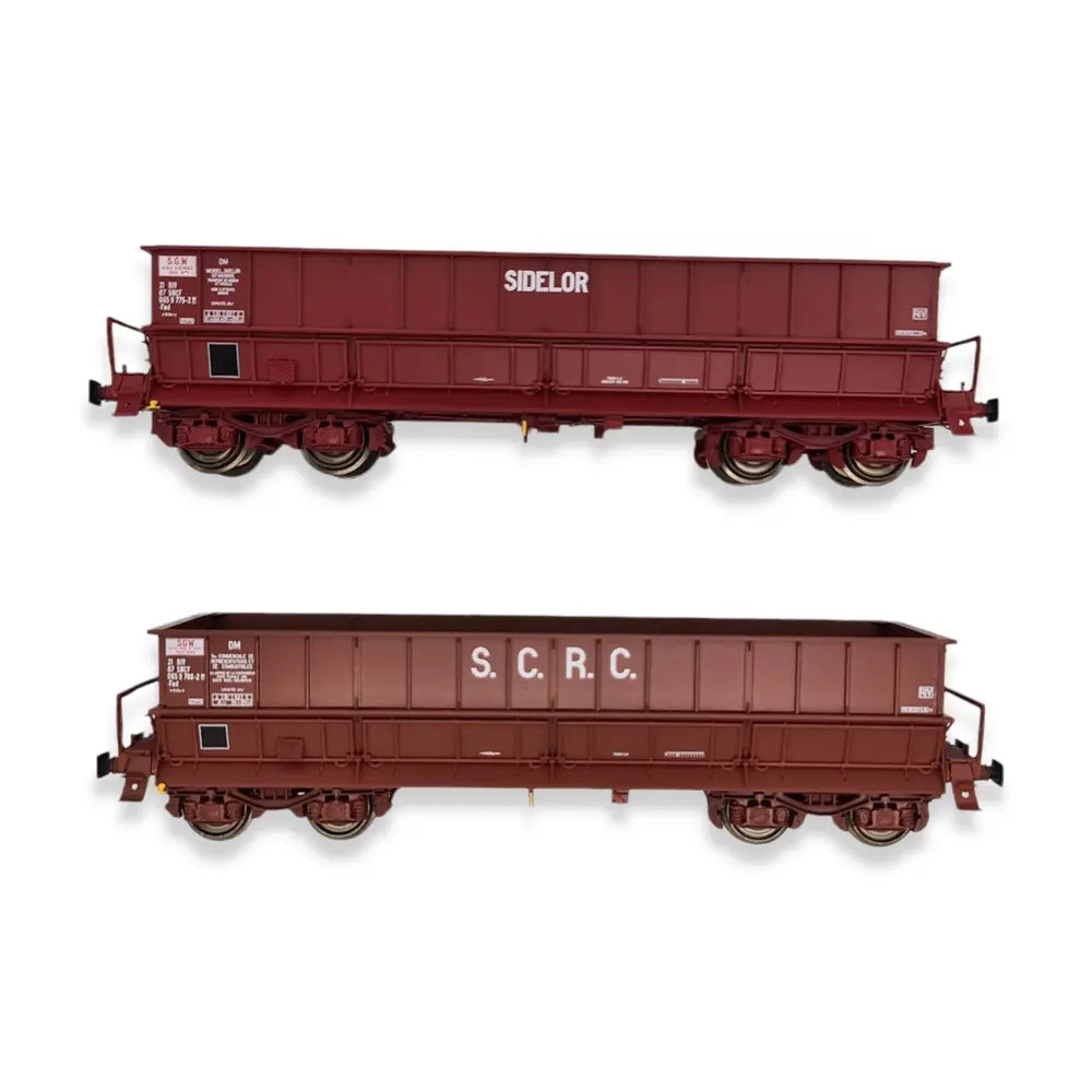 Set de 2 wagons tombereaux DM - Ls Models 31119 - HO : 1/87 - SNCF - EP IV - 3