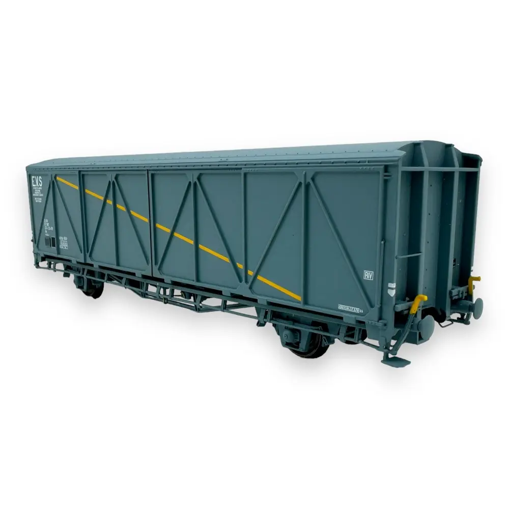 Wagon couvert EVS Hs parois renforcées "bande jaune" - LS Models 30671 - HO 1/87 - SNCF - Ep IV - 2R - 2