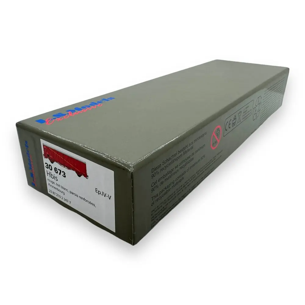 Wagon couvert EVS Hbis parois renforcées "Kronenbourg" - LS Models 30673 - HO 1/87 - SNCF - Ep IV/V - 2R - 4