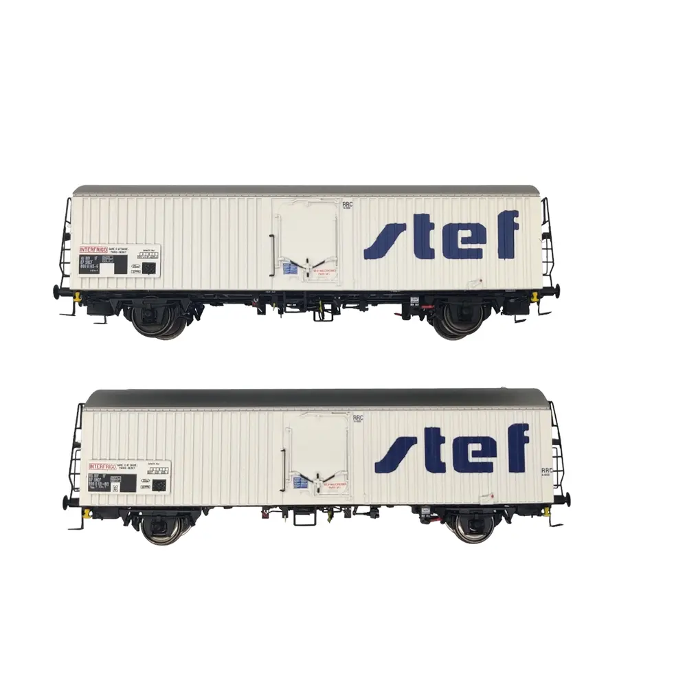 Set de 2 wagons réfrigérants STEF moderne - LS Models 30237 - HO 1/87 - SNCF - Ep IV/V - 2R - 3