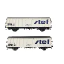 Set de 2 wagons réfrigérants STEF moderne - LS Models 30237 - HO 1/87 - SNCF - Ep IV/V - 2R - 3