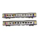 Set de 2 voitures VTU Alsace - LS Models 41211 - HO 1/87 - SNCF - Ep VI - 2R - 3