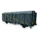 Wagon couvert EVS His parois renforcées "bande jaune" - LS Models 30677 - HO 1/87 - SNCF - Ep V - 2R - 2