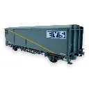 Wagon couvert EVS Hs parois planes "Bande jaune" - LS Models 30672 - HO 1/87 - SNCF - Ep IV - 2R - 2