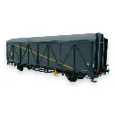 Wagon couvert EVS Hs parois renforcées "bande jaune" - LS Models 30676 - HO 1/87 - SNCF - Ep V - 2R - 2