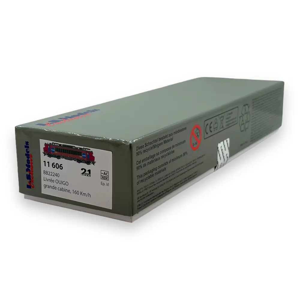 Locomotive électrique BB22240 - LS MODELS 11606 - EP VI - HO 1/87 - SNCF - AC - 4