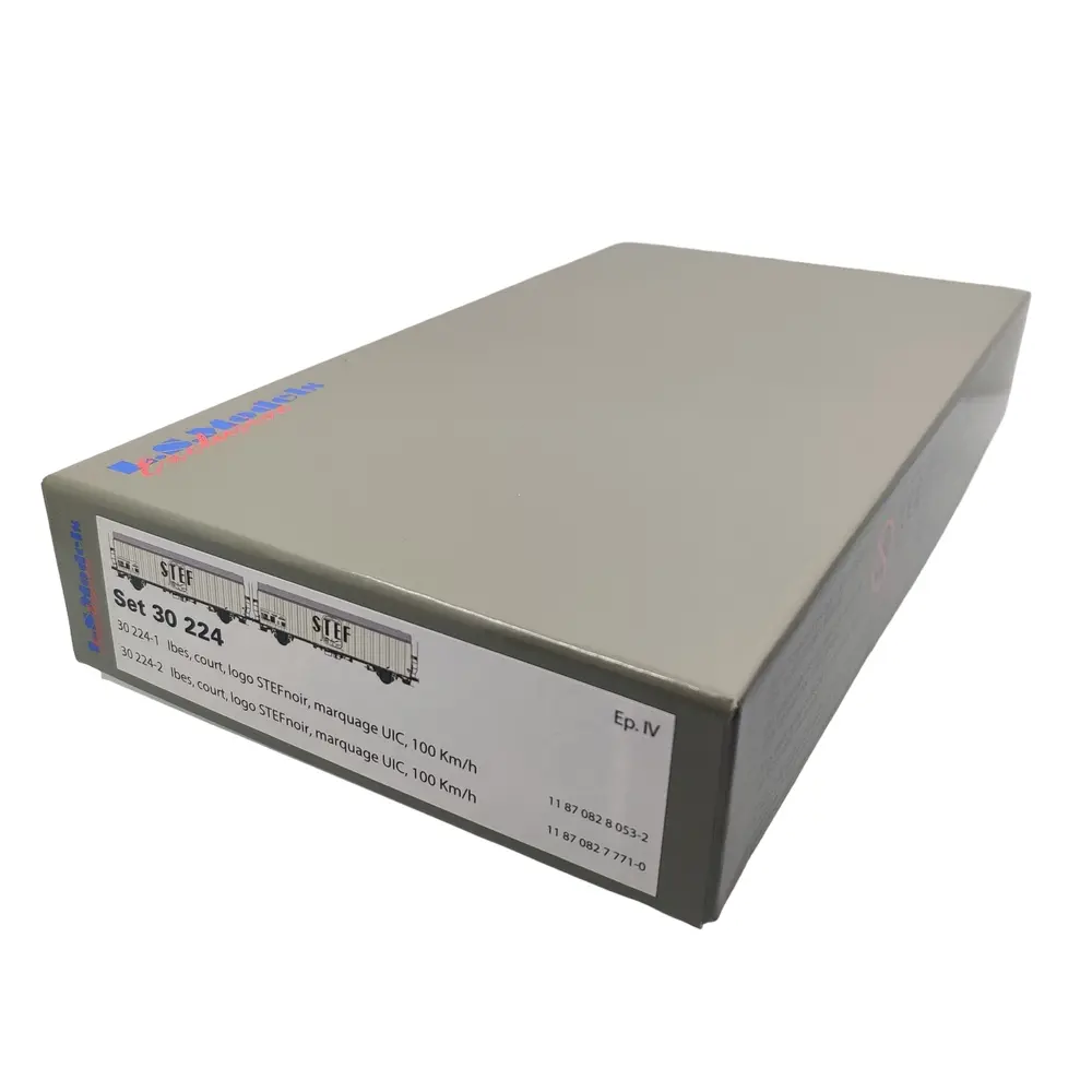 Set 2 wagons réfrigérants STEF - Ls Models 30224 - HO 1/87 - SNCF - EP IV - 4