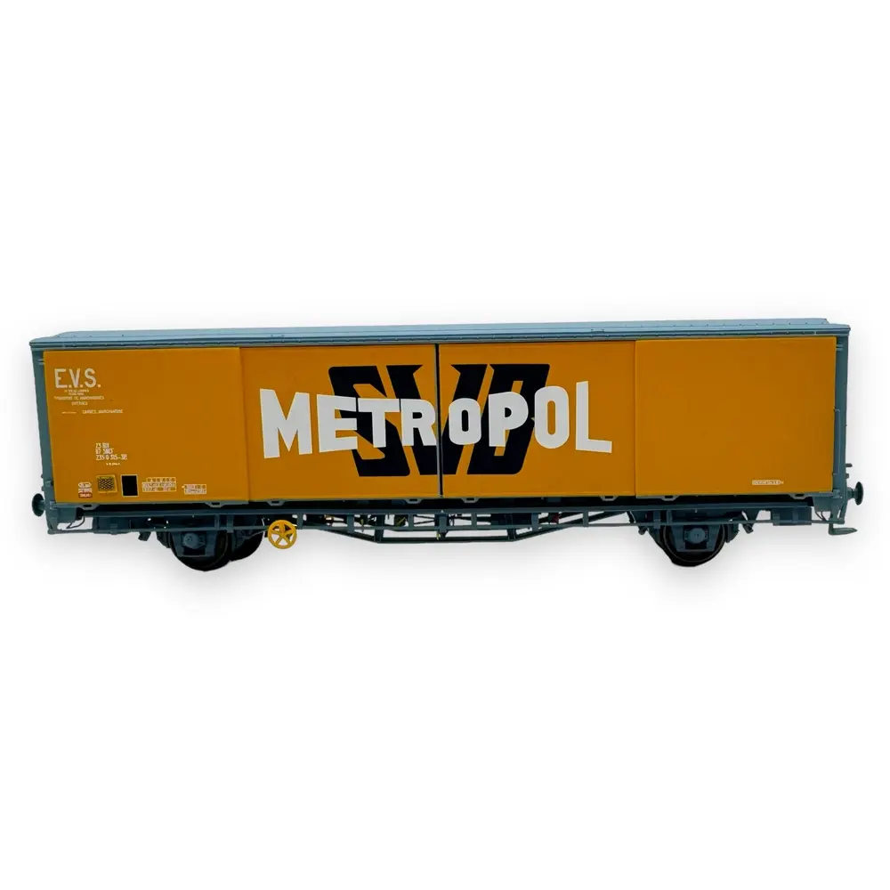 Wagon couvert EVS Hbis parois planes "Metropol" - LS Models 30679 - HO 1/87 - SNCF - Ep IV - 2R - 3