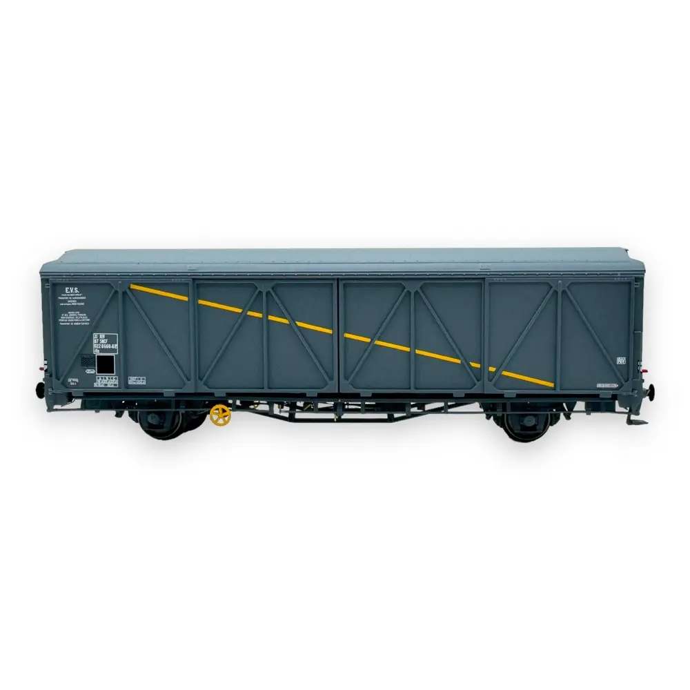 Wagon couvert EVS Hs parois renforcées "bande jaune" - LS Models 30676 - HO 1/87 - SNCF - Ep V - 2R - 3