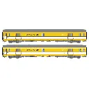 Set 2 voitures postales jaunes PA UIC - LSModels 40446 - SNCF - HO : 1/87 - EP IV - 2