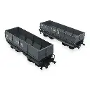 Set 2 wagons trémies "Sidelor" - Ls Models 31101 - HO 1/87 - SNCF - EP III - 2