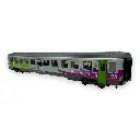 Set de 3 voitures Vtu B10, B11, B11, La Rochelle & Intercités - LS Models 41201 - HO 1/87 - SNCF - Ep VI - 2R - 4