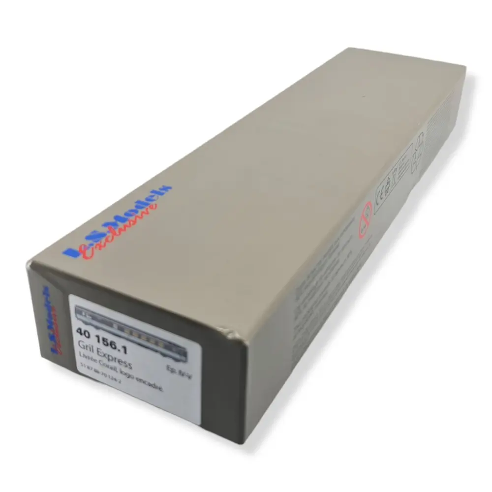 Voiture Vru "Grill Express" livrée Corail - LS MODELS 40156.1 - SNCF - HO 1/87 - EP IV-V - 5