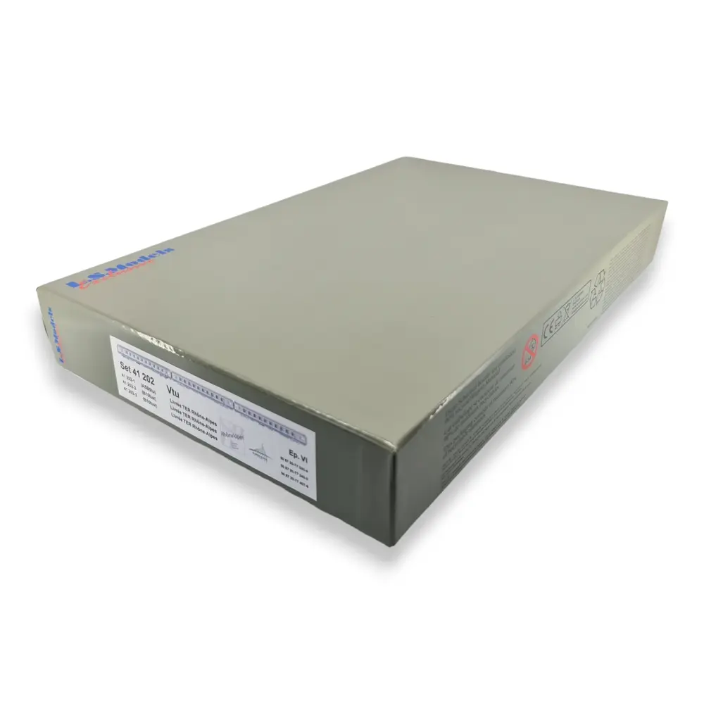 Set 3 Voitures VTU TER Rhône-Alpes - LS MODELS 41202 - HO 1/87 - SNCF - EP VI - 4