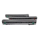 Set de 3 voitures Vtu Corail Intercités - LS Models 40147 - HO 1/87 - SNCF - Ep VI - 2R - 2