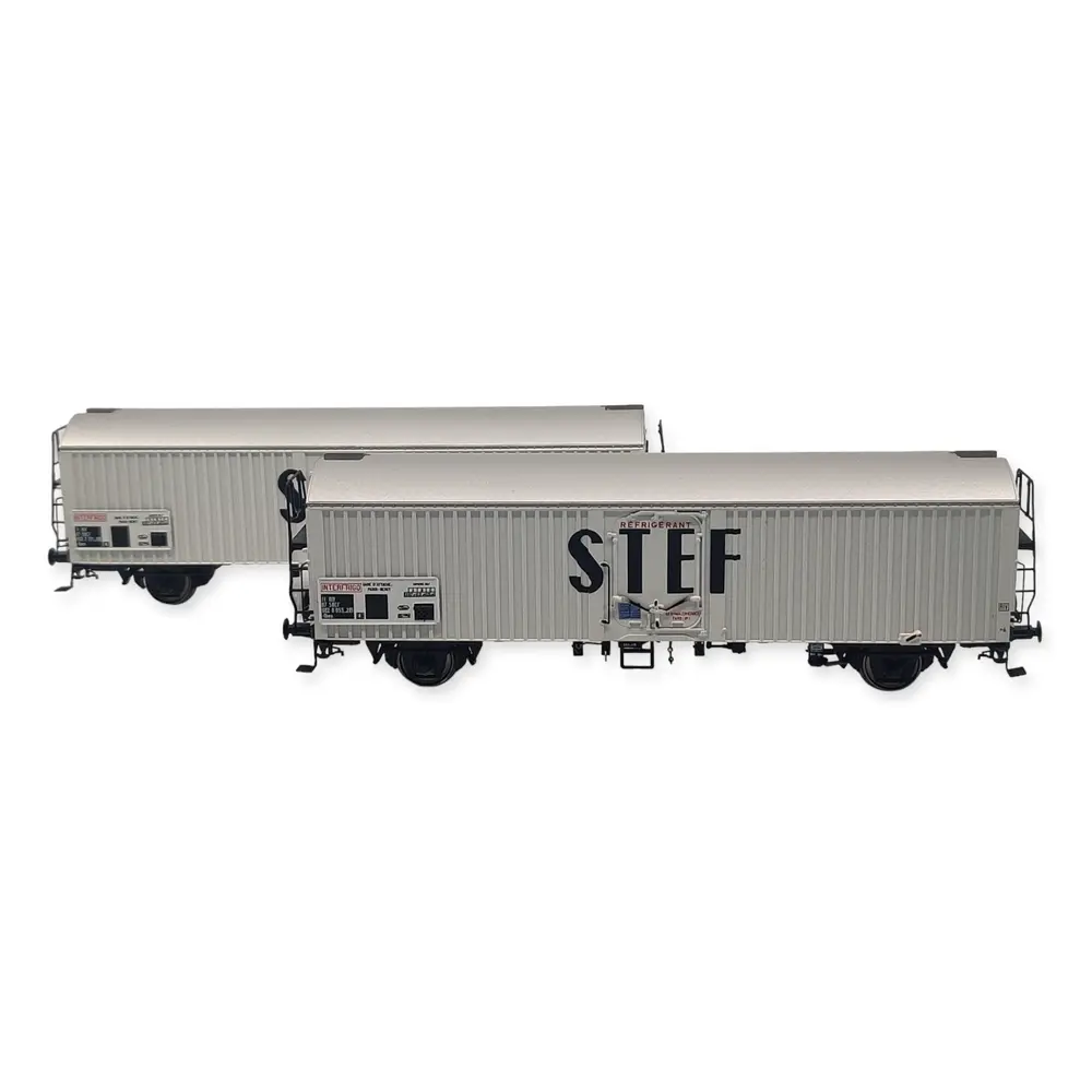 Set 2 wagons réfrigérants STEF - Ls Models 30224 - HO 1/87 - SNCF - EP IV - 2