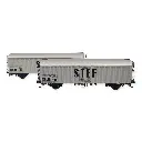 Set 2 wagons réfrigérants STEF - Ls Models 30224 - HO 1/87 - SNCF - EP IV - 2