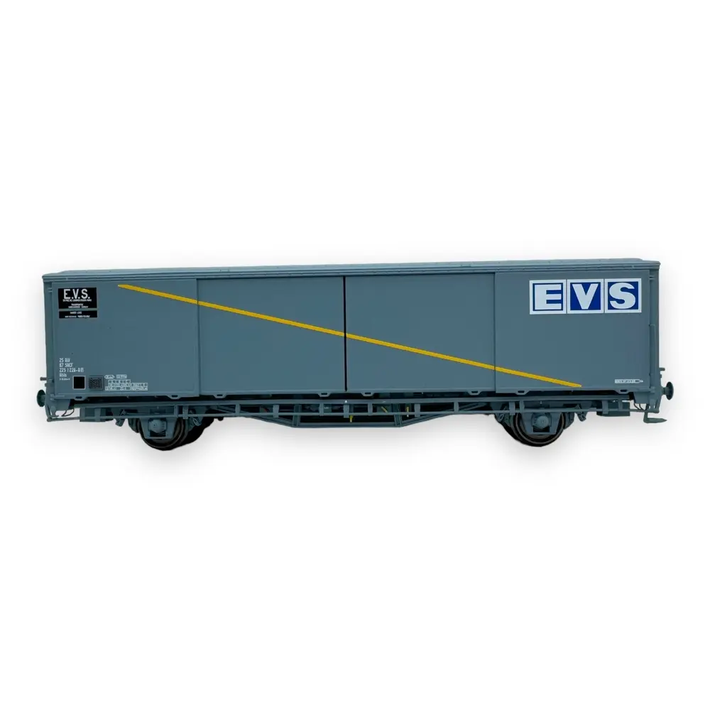 Wagon couvert EVS Hs parois planes "Bande jaune" - LS Models 30672 - HO 1/87 - SNCF - Ep IV - 2R - 3