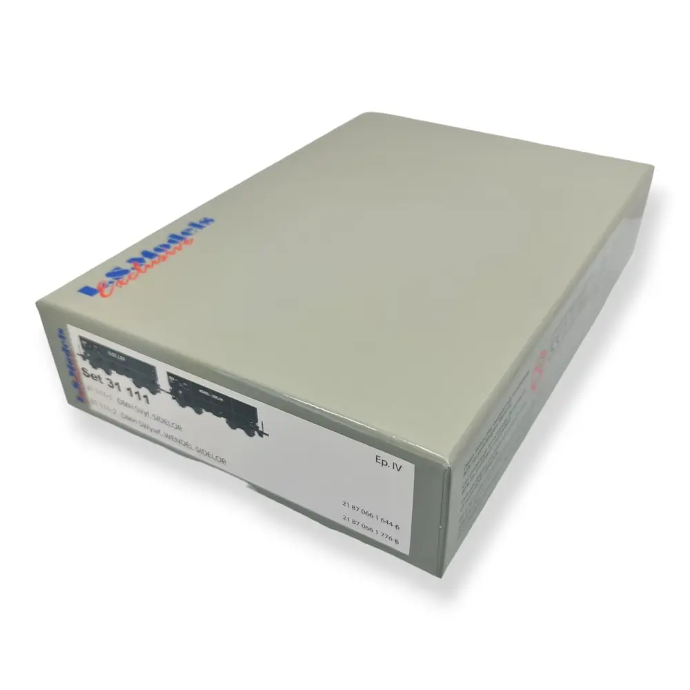 Set 2 wagons tombereaux LS Models 31111 - HO : 1/87 - SNCF - EP IV - 4