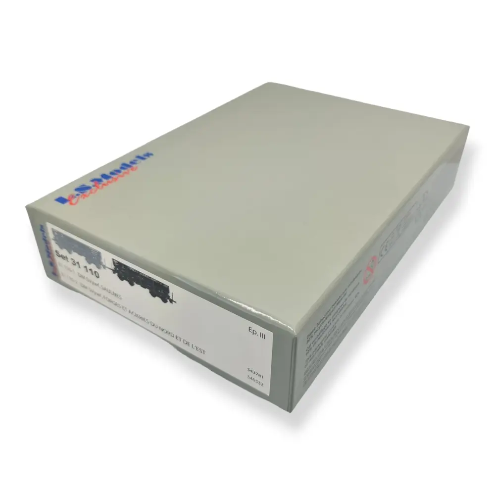 Set 2 wagons tombereaux - LS Models 31110 - HO : 1/87 - SNCF - EP III - 4