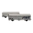Set de 2 wagons réfrigérants STEF moderne - LS Models 30237 - HO 1/87 - SNCF - Ep IV/V - 2R - 2
