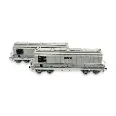Set de 2 wagons tombereaux DC Unimetal - Ls Models 31120 - HO : 1/87 - SNCF - EP V - 3