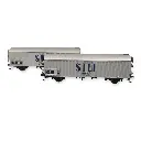 Set 2 wagons réfrigérants STEF - Ls Models 30236 - HO 1/87 - SNCF - EP III - 2