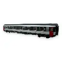 Voiture voyageurs VSE A9u déclassée, livrée corail, logo casquette - LS Models 40388 - HO 1/87 - SNCF - Ep V-VI - 2R - 2