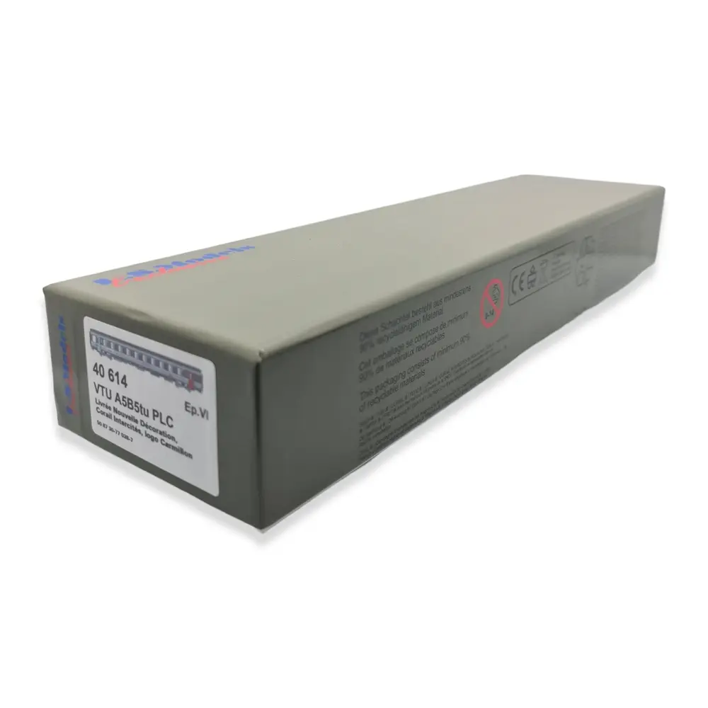 Voiture voyageurs VTU Corail A5B5tu PLC - Ls Models 40614 - HO 1/87 - SNCF - EP VI - 5