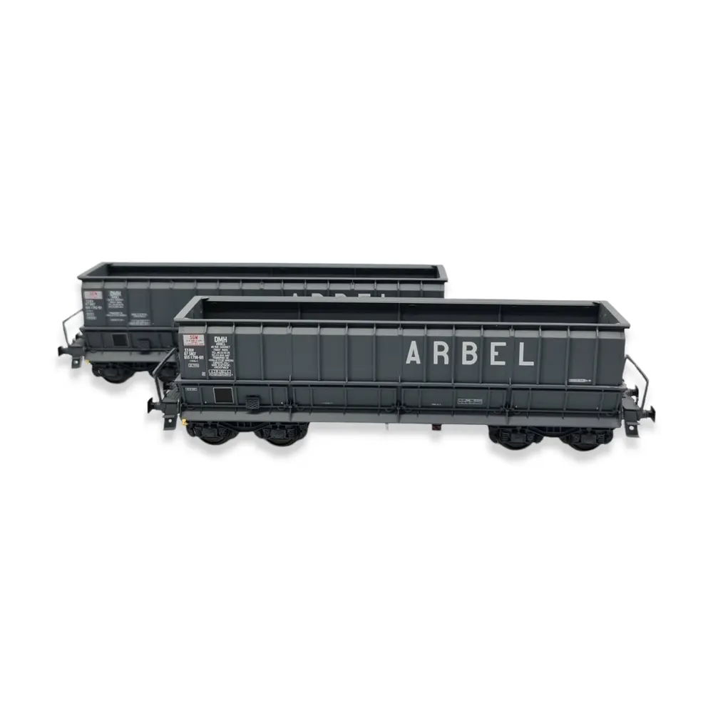 Set de 2 wagons tombereaux DMH Arbel - Ls Models 31115 - HO : 1/87 - SGW - EP IV V - 3