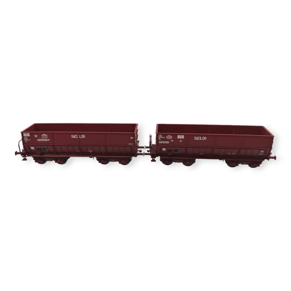 Set 2 wagons tombereaux - LS Models 31113 - HO : 1/87 - SNCF - EP IV - 3