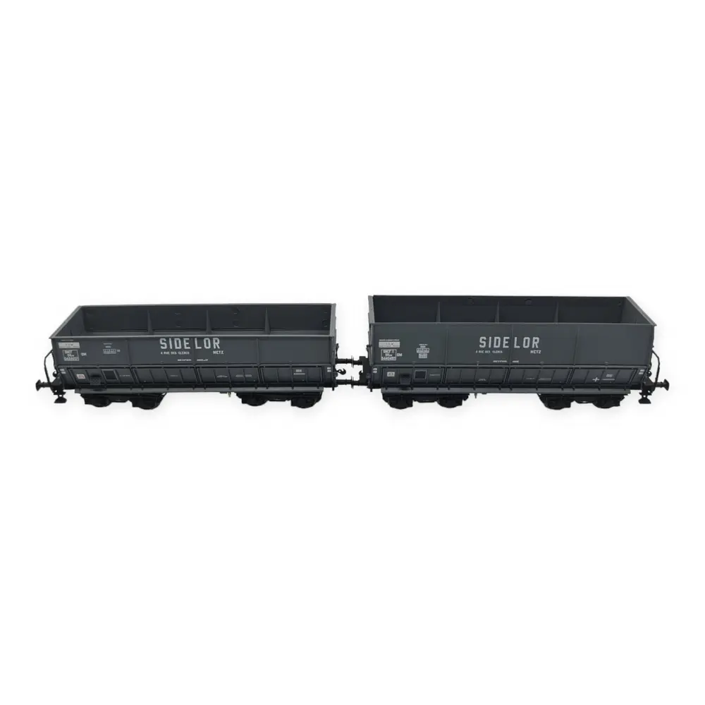 Set 2 wagons trémies "Sidelor" - Ls Models 31101 - HO 1/87 - SNCF - EP III - 3