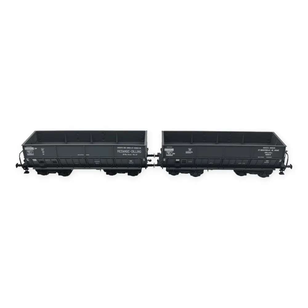 Set de 2 wagons trémies Redange-Dilling DM - LS Models 31105 - HO : 1/87 - SNCF - EP III - 3