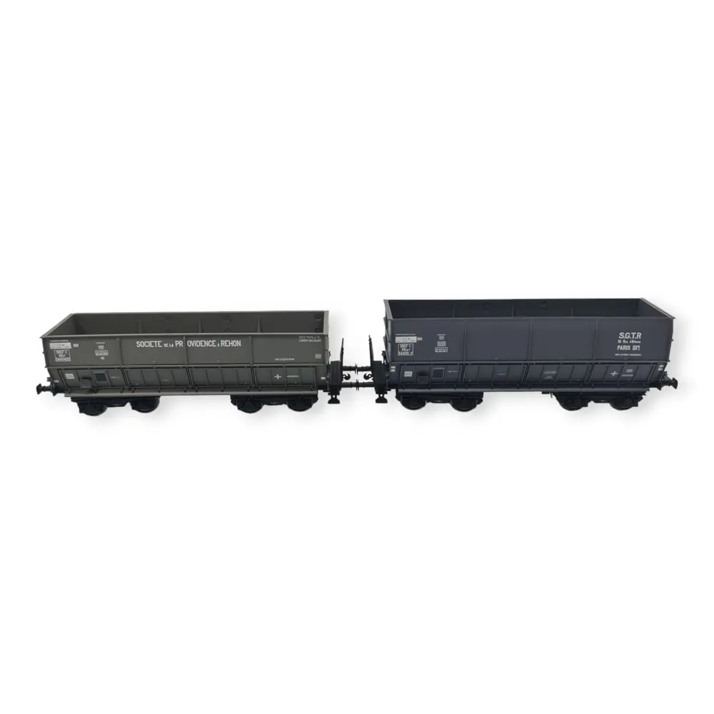 Set 2 wagons tombereaux - LS Models 31109 - HO : 1/87 - SNCF - EP III - 3