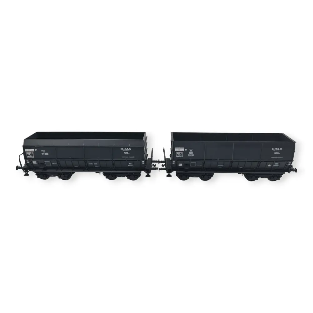 Set 2 wagons tombereaux DMH LS Models 31108 - HO : 1/87 - SNCF - EP III - 3