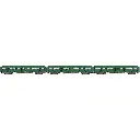 Set 3 Voitures VTU Express Nord - LSMODELS 40319 - HO SNCF - EP IV - 2