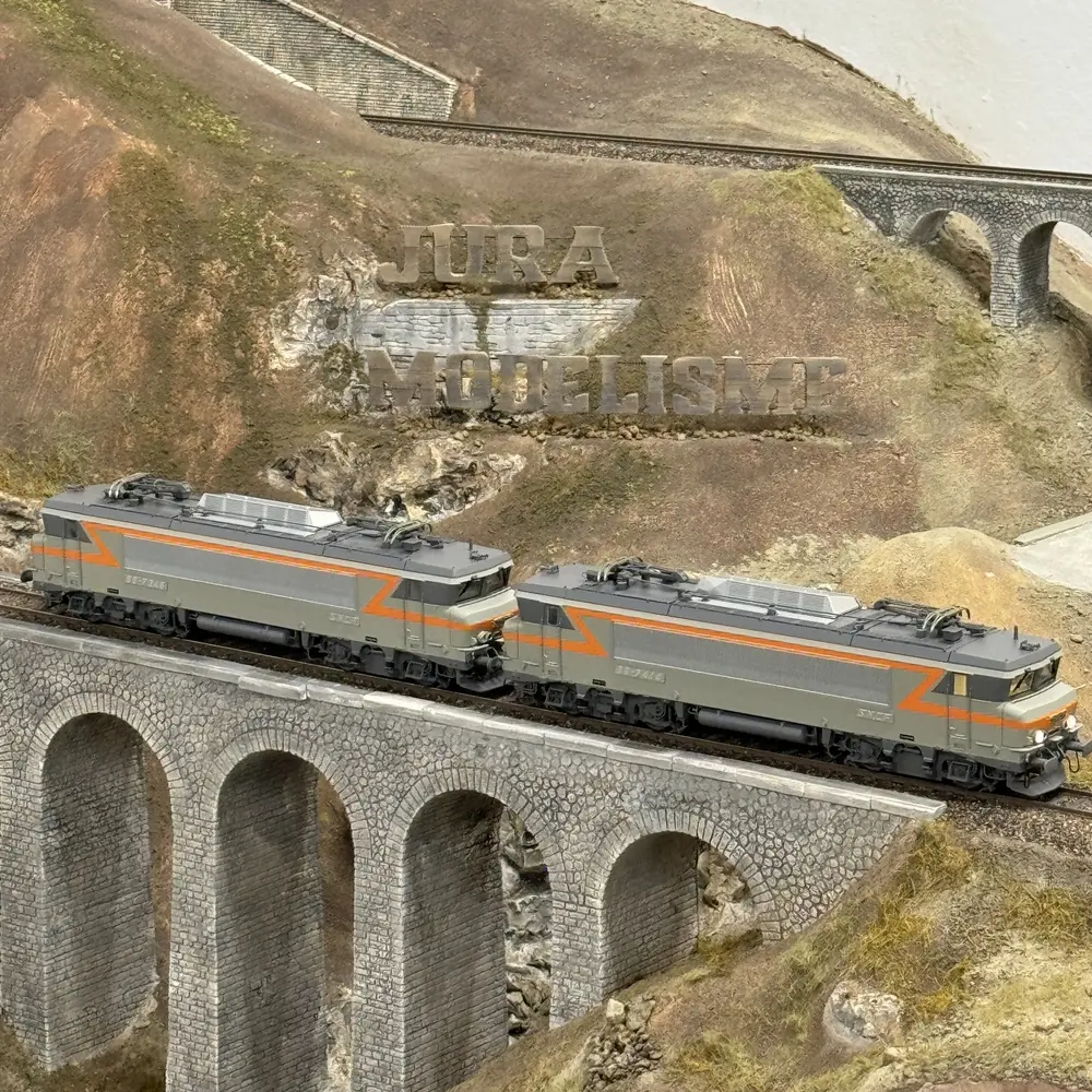 Set de 2 locomotives électrique BB 7346 / BB 7414 - LS Models 10450S - HO 1/87 - SNCF - Ep IV - Digital sound - 2R - 9