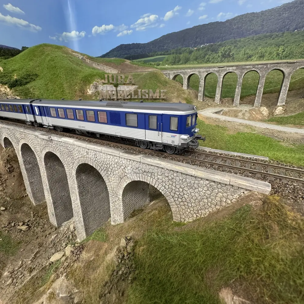 Autorail diesel EAD X4638-XR8650 - LS Models 11032 - HO 1/87 - SNCF - Ep V - Analogique - 2R - 5