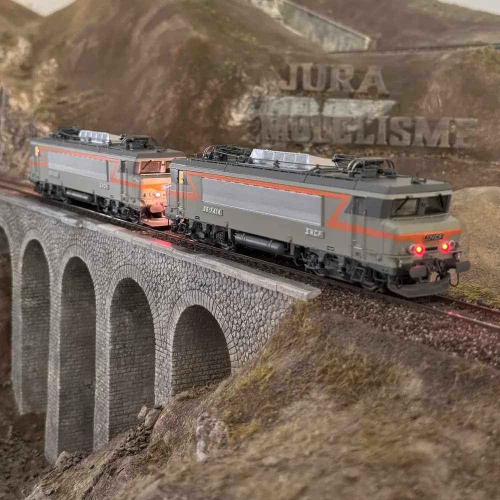 Set de 2 locomotives électrique BB 7346 / BB 7414 - LS Models 10450S - HO 1/87 - SNCF - Ep IV - Digital sound - 2R - 12