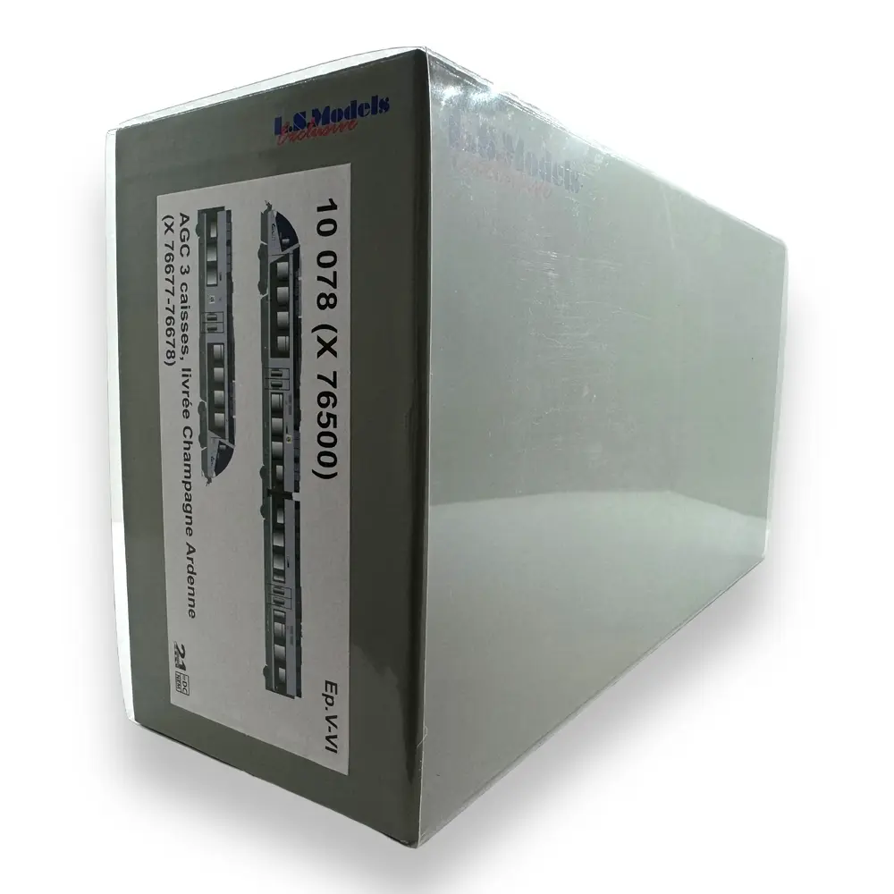 Rame automotrice AGC X 76600 Ls Models 10078 - HO 1/87 - SNCF - EP V / VI - 4