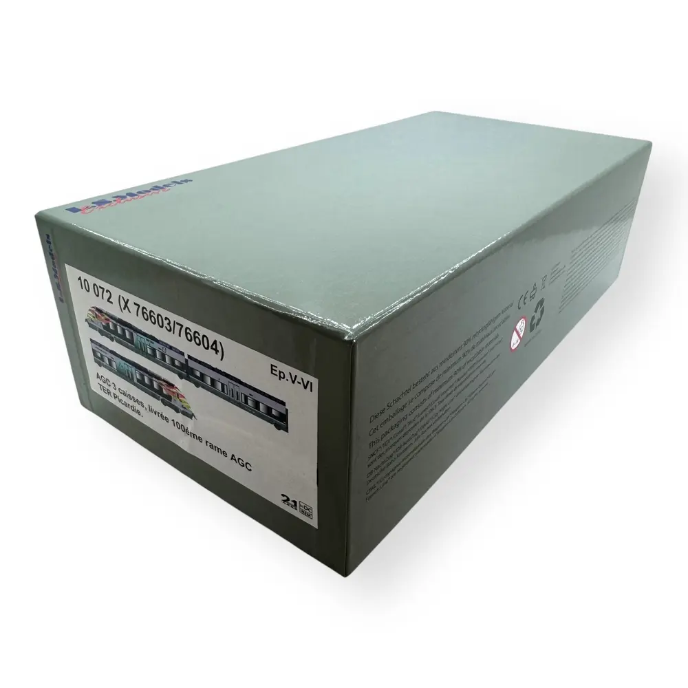 Automotrice AGC X 76603/76604 - Ls Models 10072 - HO 1/87 - SNCF - EP V-VI - 5