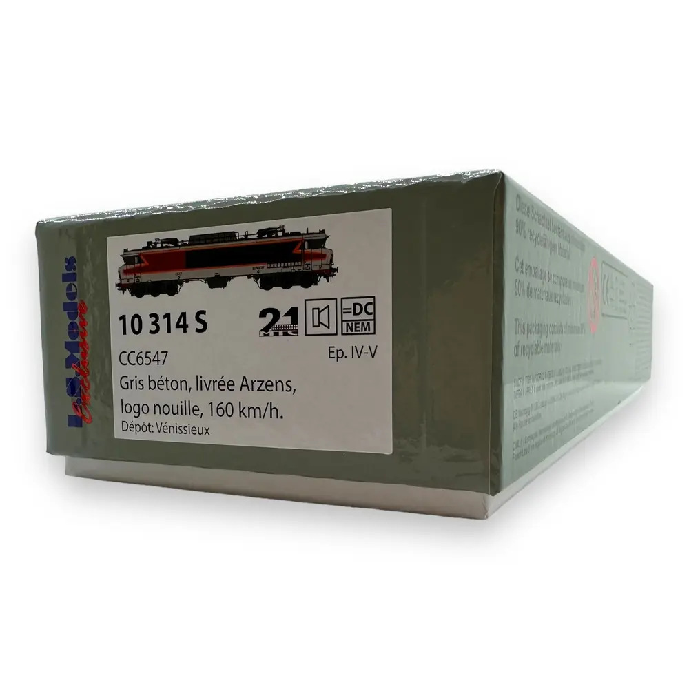 Locomotive Électrique CC 6547 - LS MODELS 10314 S - HO 1/87 - SNCF - EP IV/V - Digital Sound - DCC - 4