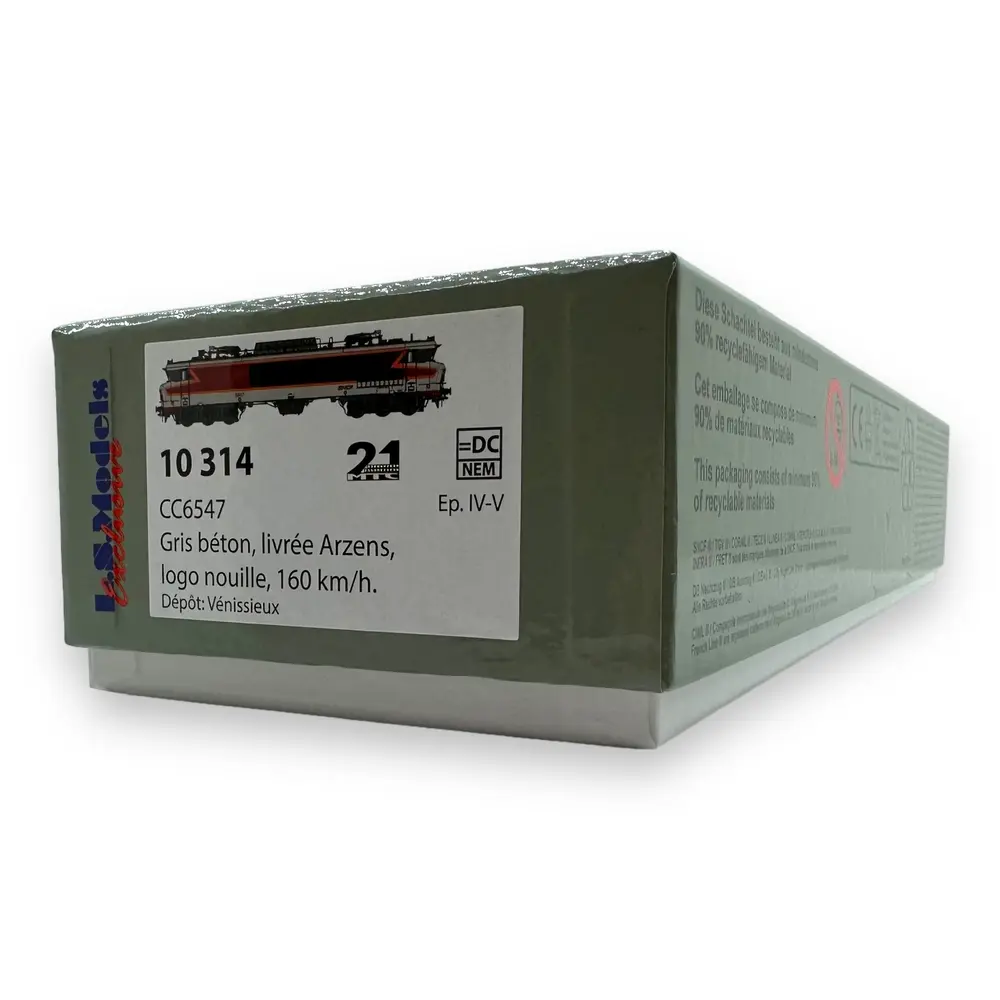 Locomotive Électrique CC 6547 - LS MODELS 10314 - HO 1/87 - SNCF - EP IV/V - Analogique - DC - 4