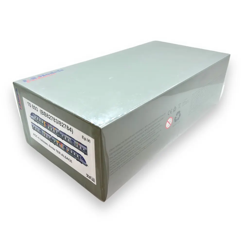 Autorail bimode AGC BB82783 / 82784 TER Alsace - LS Models 10893 - HO 1/87 - SNCF - Ep VI - Analogique - 3R - 3