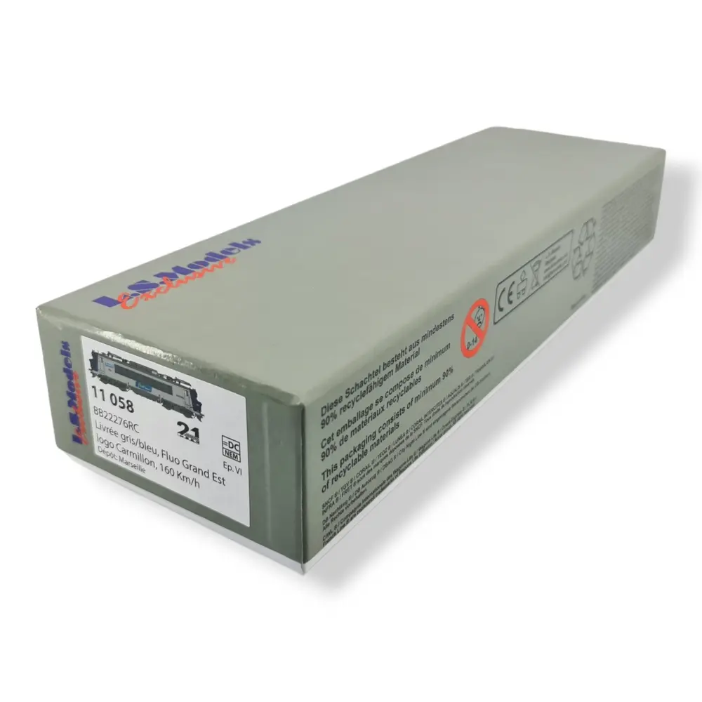 Locomotive électrique BB 22276RC - LS Models 11058 - HO 1/87 - SNCF - Ep VI - Analogique - 2R - 4