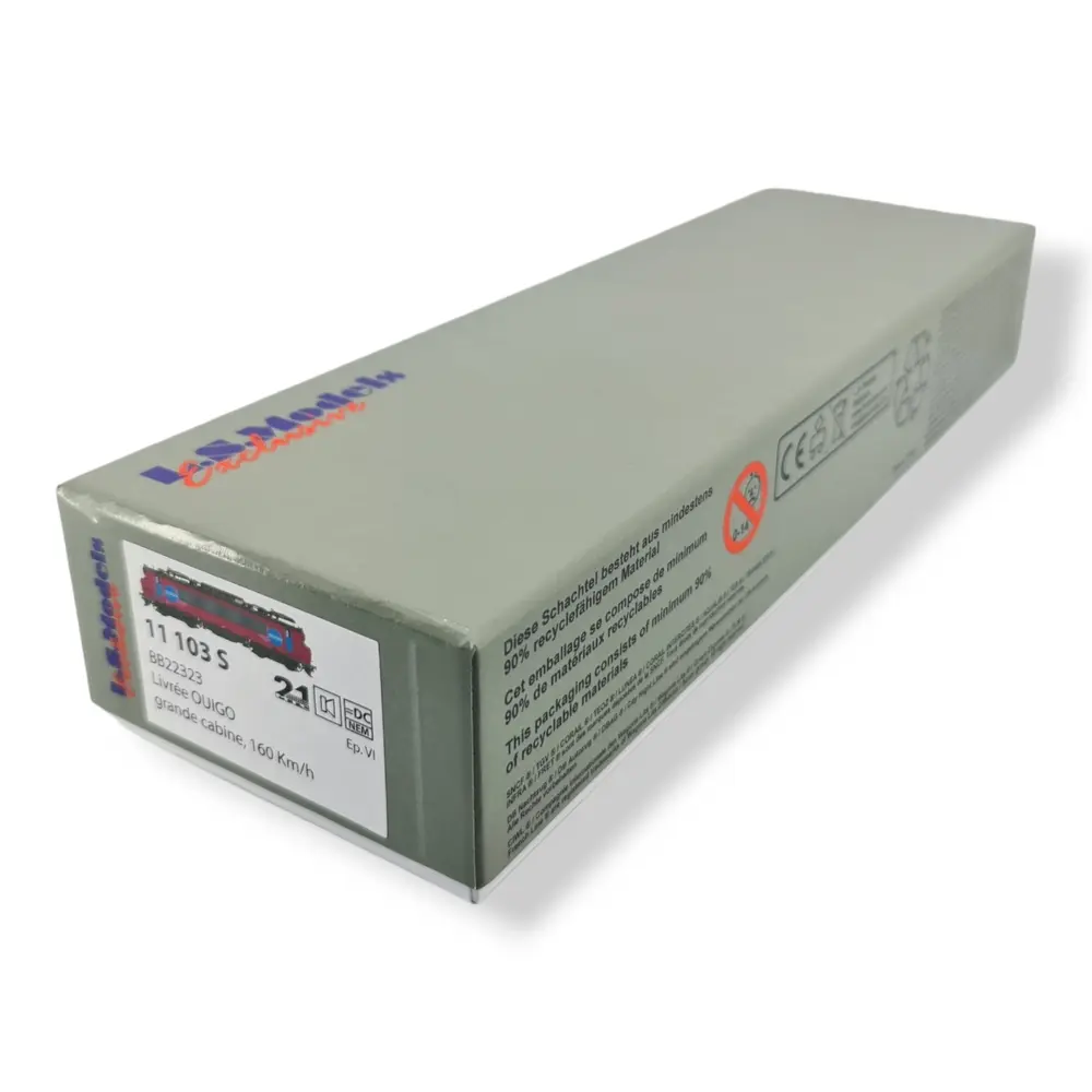 Locomotive électrique BB22323 - Ouigo DCC SON - LS MODELS 11103S - HO 1/87 - SNCF - EP VI - 4